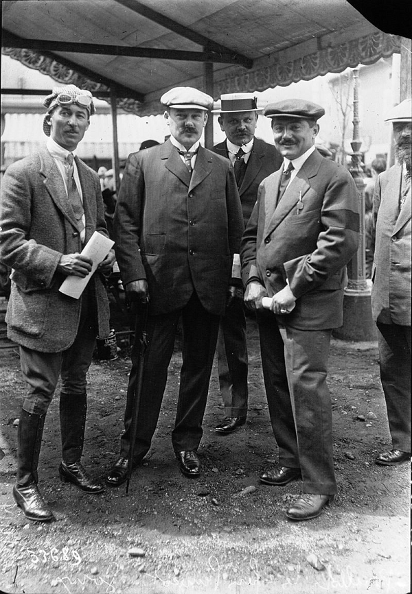 Jules Goux, Robert Ier Peugeot et Georges Boillot en 1914